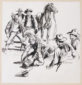 NICK EGGENHOFER (1897-1985) ORIGINAL WESTERN ILLUSTRATION ART