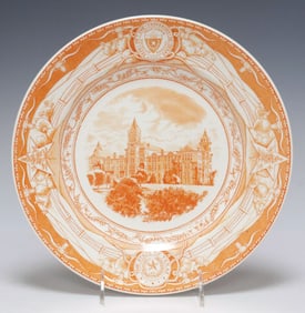 WEDGWOOD UNIVERSITY OF TEXAS OLD MAIN BUILDING COMMEMORATIVE PLATE
