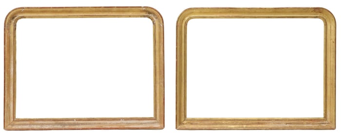(2) FRENCH LOUIS PHILIPPE GILTWOOD PICTURE OR MIRROR FRAMES