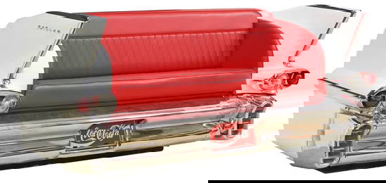 CUSTOM-MADE RETRO 1958 CADILLAC SERIES 62 COUPE UPHOLSTERED COUCH
