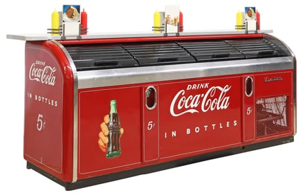 VICTOR COCA-COLA FOUR-DOOR BAR-TOP COOLER, MODEL C-31, 1950s