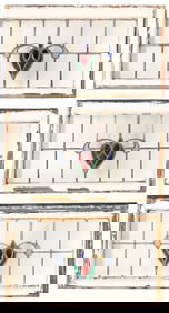 (3) ENGLISH ARCHITECTURAL STAINED & LEADED GLASS WINDOWS