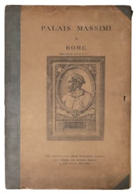 FOLIO: 'PALAIS MASSIMI A ROME' ARCHITECTURAL PLATES