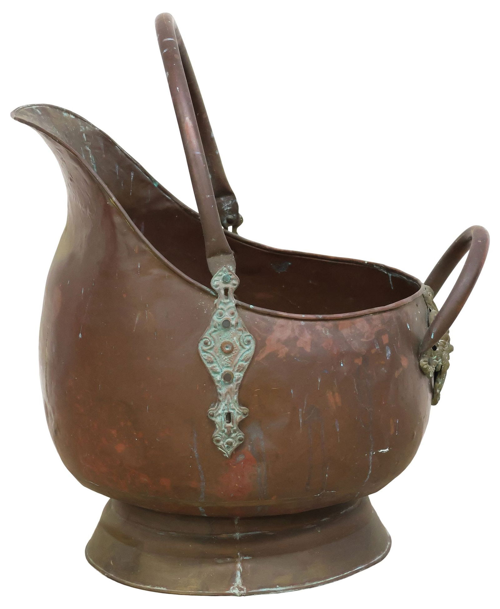 LARGE VICTORIAN COPPER COAL SCUTTLE (1 of 4)