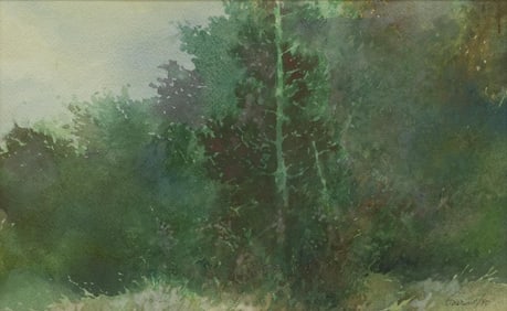 JOHN WILLIAM GUERIN (TX, 1920-2006) WATERCOLOR LANDSCAPE