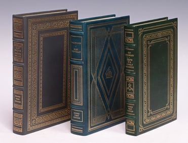 (3) BOOKS: BRADBURY, HELLER & VONNEGUT FRANKLIN LIBRARY SIGNED FIRST EDITIONS
