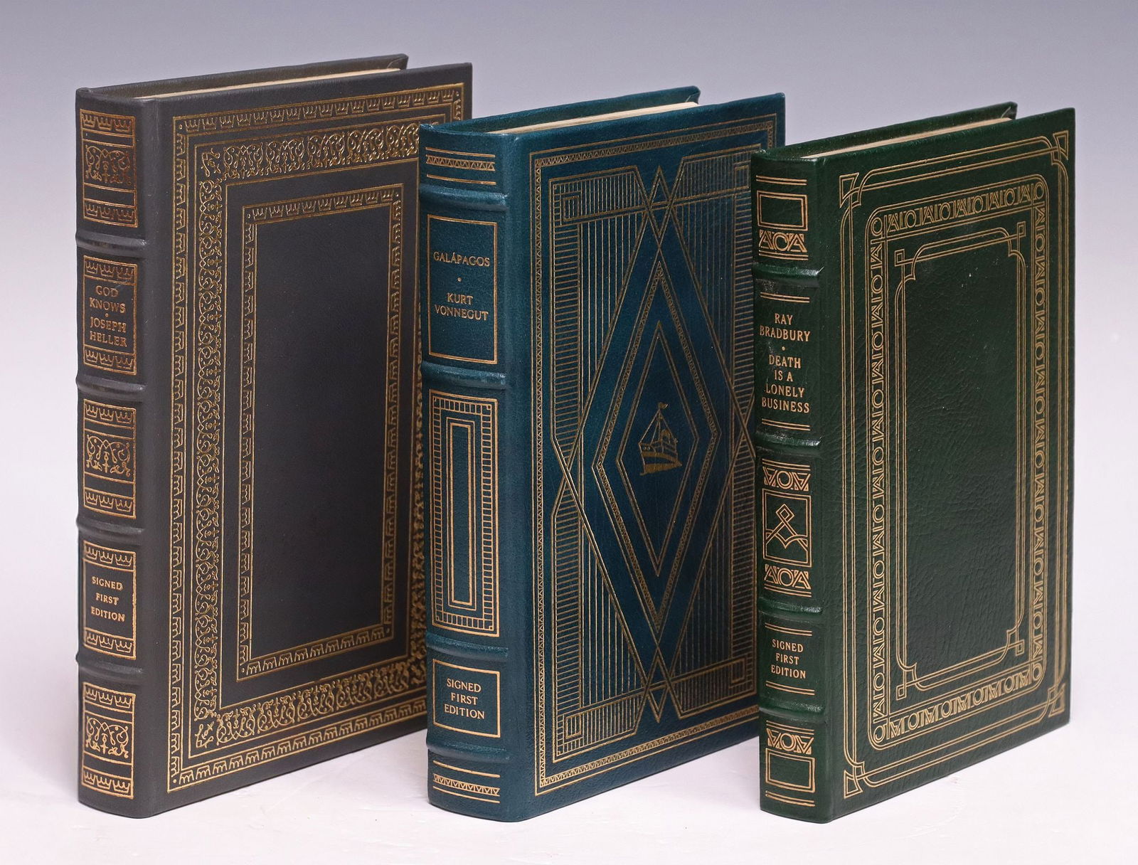 (3) BOOKS: BRADBURY, HELLER & VONNEGUT FRANKLIN LIBRARY SIGNED FIRST EDITIONS (1 of 13)