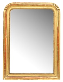 FRENCH LOUIS PHILIPPE PERIOD GILTWOOD WALL MIRROR