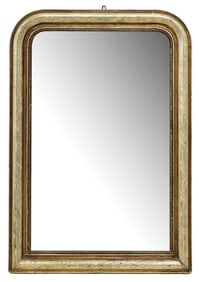 FRENCH LOUIS PHILIPPE PERIOD GILTWOOD WALL MIRROR