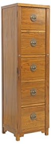 CHINESE ELMWOOD TALL CHEST OF DRAWERS