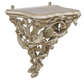 FRENCH LOUIS XV STYLE CAST SCROLLWORK WALL BRACKET