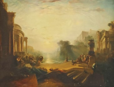 AFTER J.M.W. TURNER PAINTING 'DECLINE OF THE CARTHAGINIAN EMPIRE'