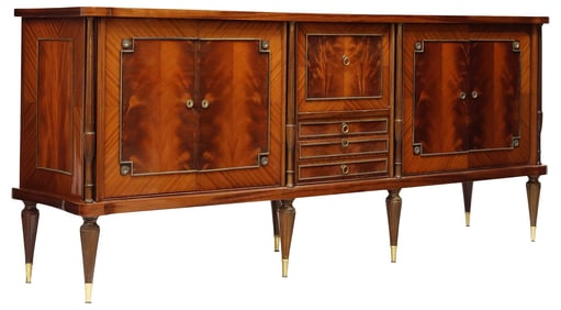 FRENCH LOUIS XVI STYLE MAHOGANY SIDEBOARD