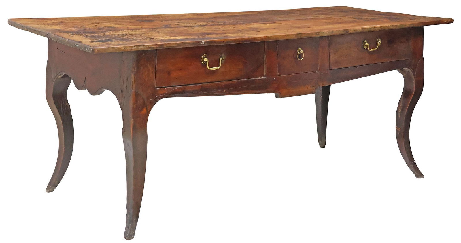 FRENCH PROVINCIAL FRUITWOOD FARMHOUSE TABLE, 18TH C. (1 of 5)
