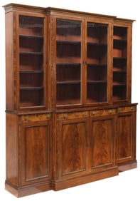 GILLOWS (ATTRIB) ENGLISH WILLIAM IV MAHOGANY DISPLAY BOOKCASE