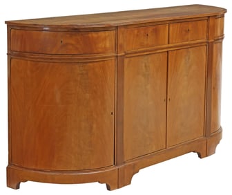 ITALIAN MAHOGANY DEMILUNE SIDEBOARD