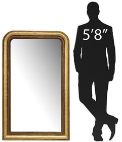 FRENCH LOUIS PHILIPPE PERIOD ETCHED WALL MIRROR