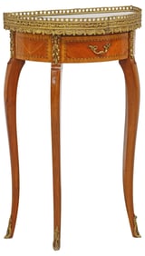 LOUIS XV STYLE DEMILUNE SIDE TABLE
