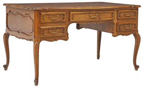 LOUIS XV STYLE WALNUT WRITING DESK