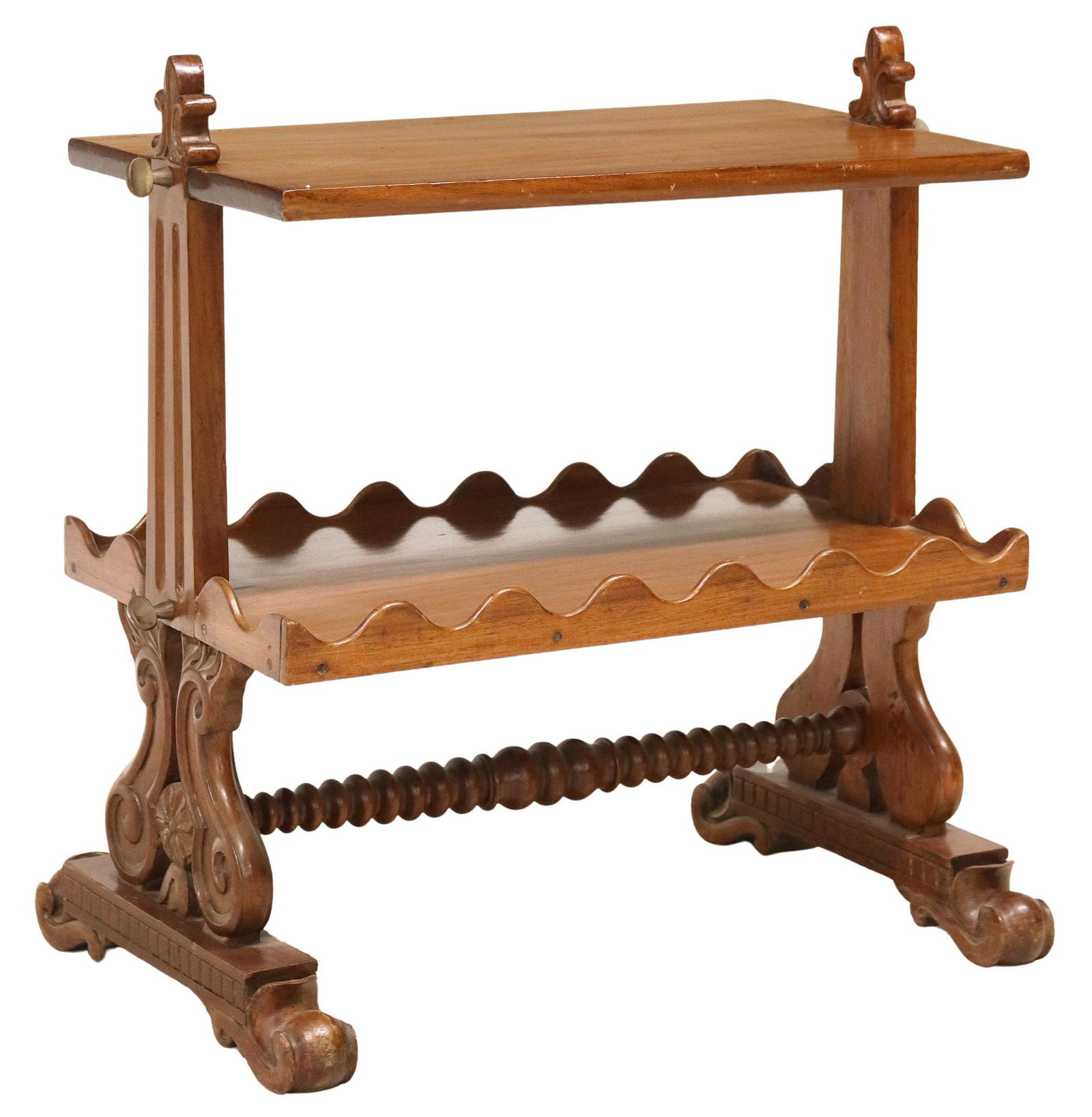 REGENCY STYLE TWO-TIER SIDE TABLE (1 of 4)