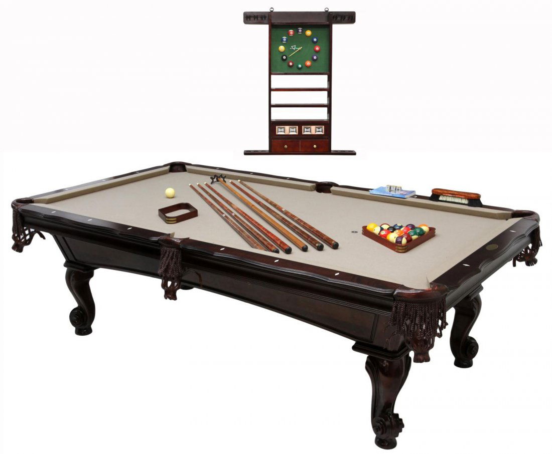 OLHAUSEN POOL TABLE WITH MANY ACCESSORIES