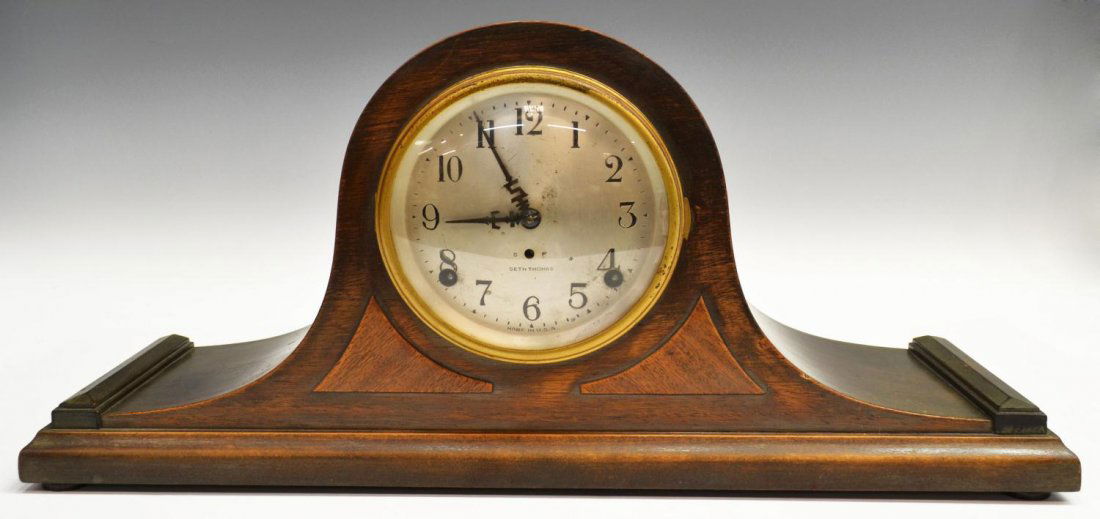 SETH THOMAS CYMBAL 2 MANTLE CLOCK Mar 03, 2013 Austin Auction
