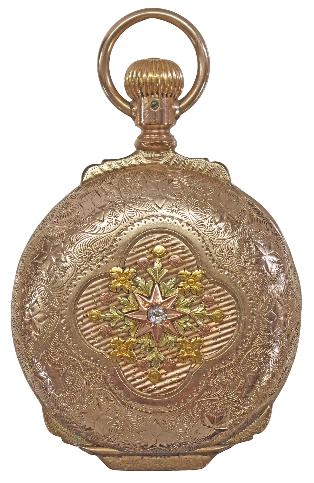 ESTATE ELGIN GOLD-FILLED HUNTER CASE POCKET WATCH (1 of 6)
