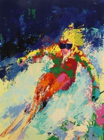 LEROY NEIMAN (1921-2012) LTD ED SILKSCREEN 'LADY SKIER'
