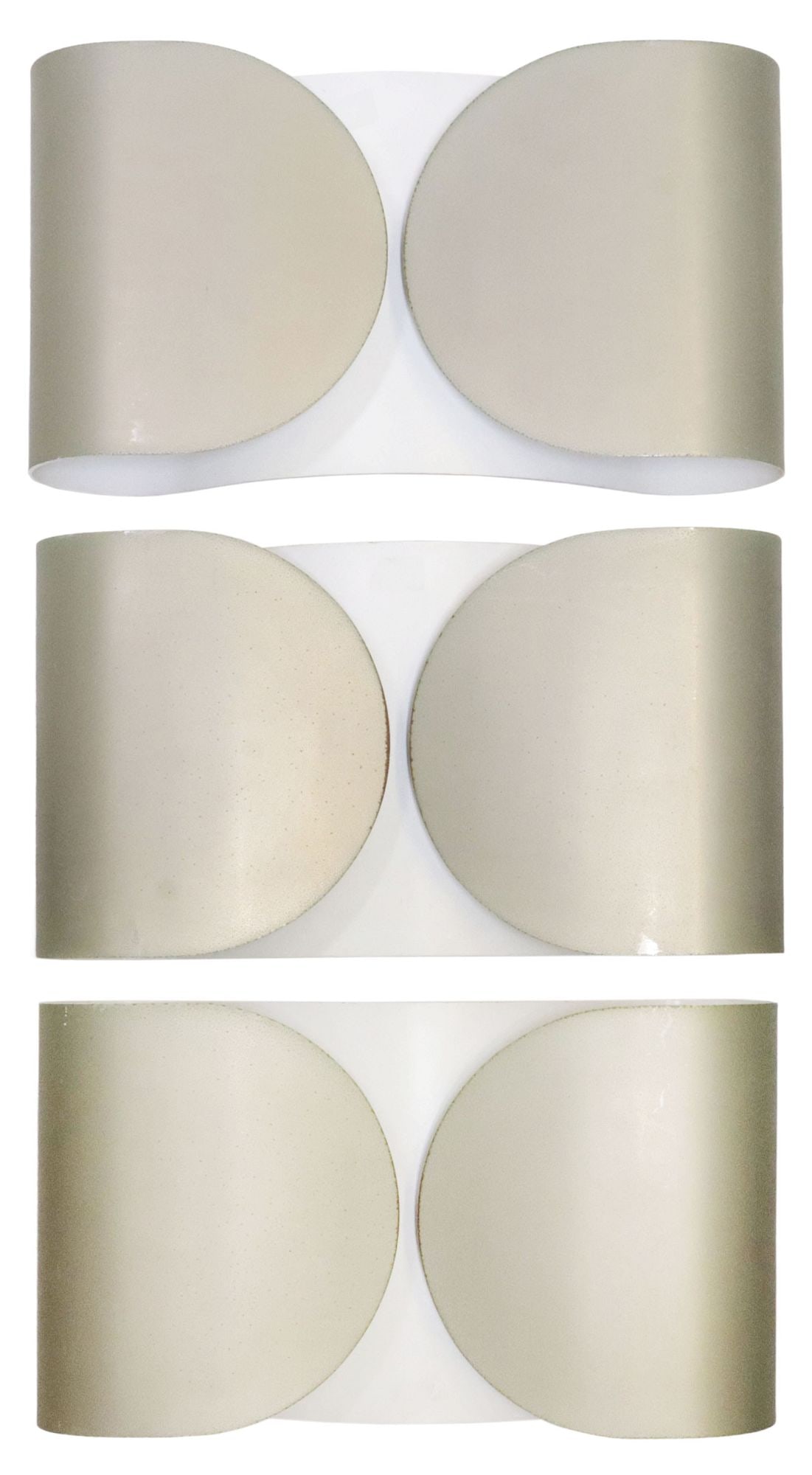 (3) AFRA & TOBIA SCARPA FOR FLOS 'FOGLIO' STEEL TWO-LIGHT SCONCES (1 of 3)