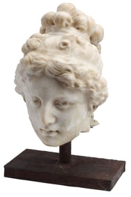 CLASSICAL STYLE MARBLE BUST OF VENUS AFTER THE ANTIQUE