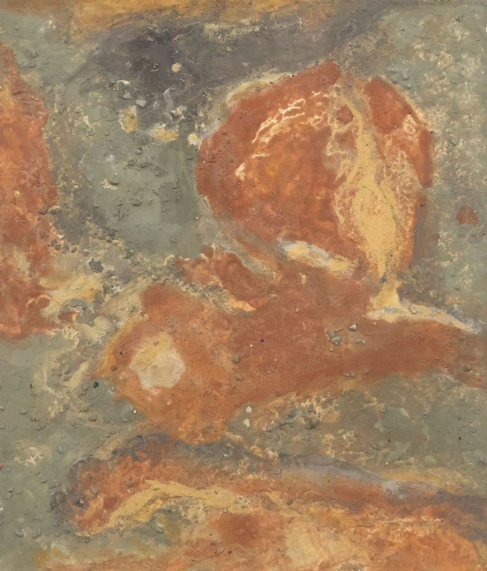 ULRIKE ARNOLD (B.1950) MINERAL PIGMENT EARTH PAINTING (1 of 3)