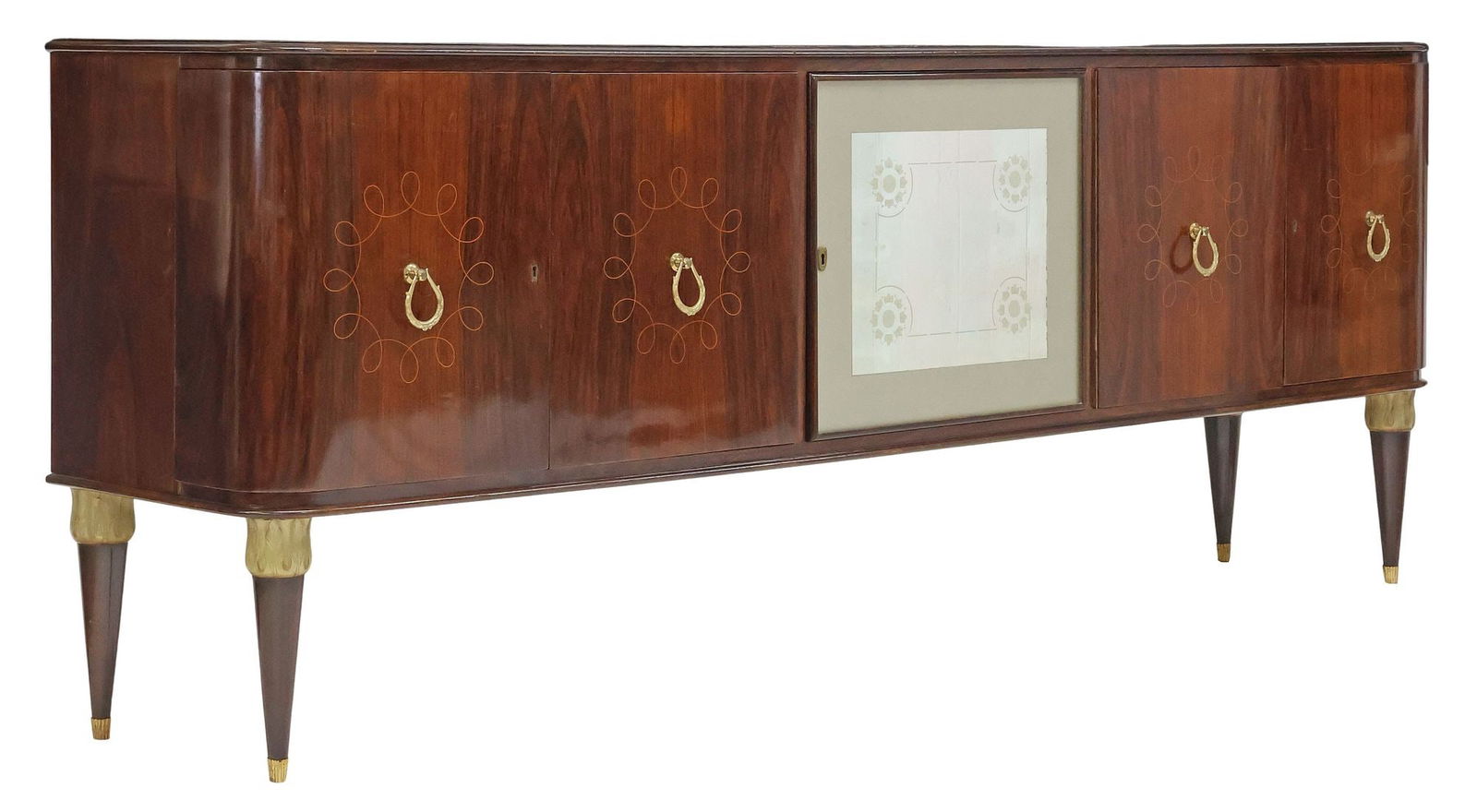 ITALIAN MID-CENTURY MODERN ROSEWOOD SIDEBOARD (1 of 6)