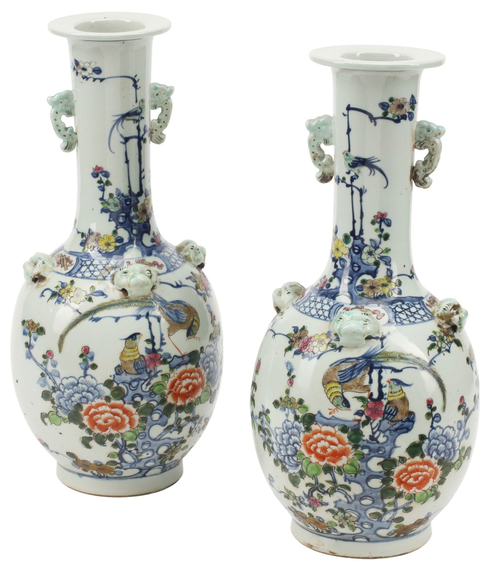 (2) CHINESE DOUCAI PORCELAIN VASES (1 of 6)