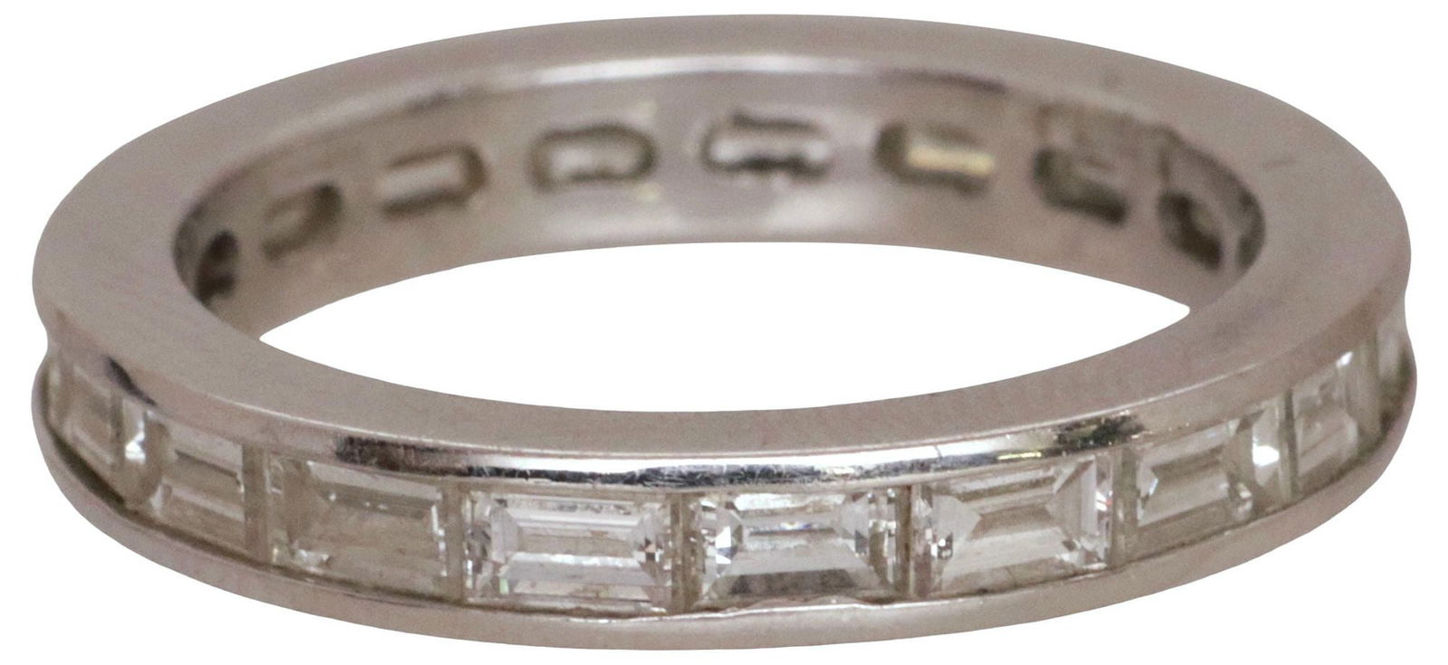 ESTATE PLATINUM & 2.00CTTW DIAMOND ETERNITY BAND RING (1 of 7)