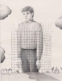 LILIANA WILSON GREZ (B.1953) PENCIL ON PAPER 'EL ILEGAL'