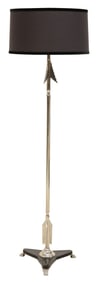 CONTEMPORARY FREDERICK COOPER ARROW-FORM 2-LIGHT FLOOR LAMP