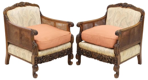 (2) CONTINENTAL DOUBLE CANE BERGERES