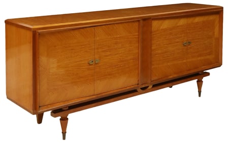 FRENCH MID-CENTURY MODERN SATINWOOD SIDEBOARD