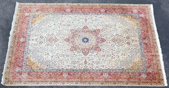 HAND-TIED AFGHANI SULTAN ABADA RUG, 12'7" X 9'1"