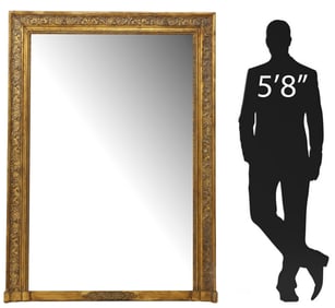 LARGE ITALIAN NEOCLASSICAL STYLE GILT MIRROR, 69" X 50"