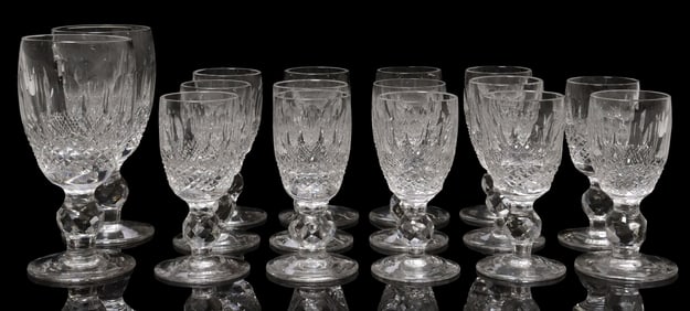 (16) WATERFORD 'COLLEEN' CRYSTAL SHERRY & CORDIALS
