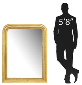 FRENCH LOUIS PHILIPPE PERIOD GILTWOOD MIRROR