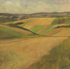 FRENCH SCHOOL PASTORAL LANDSCAPE WITH WHEAT FIELDS