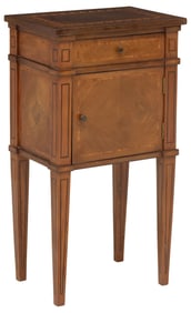 ITALIAN NEOCLASSICAL PARQUETRY & MARQUETRY NIGHTSTAND