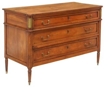 FRENCH LOUIS XVI STYLE THREE-DRAWER COMMODE