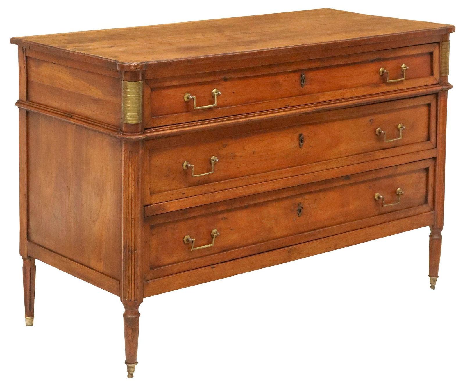 FRENCH LOUIS XVI STYLE THREE-DRAWER COMMODE (1 of 5)
