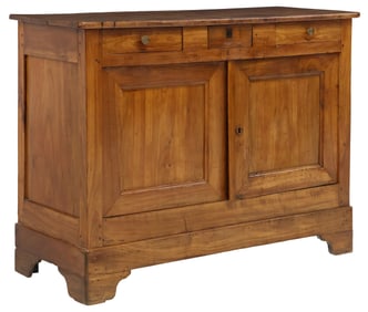 FRENCH PROVINCIAL LOUIS PHILIPPE PERIOD FRUITWOOD SIDEBOARD