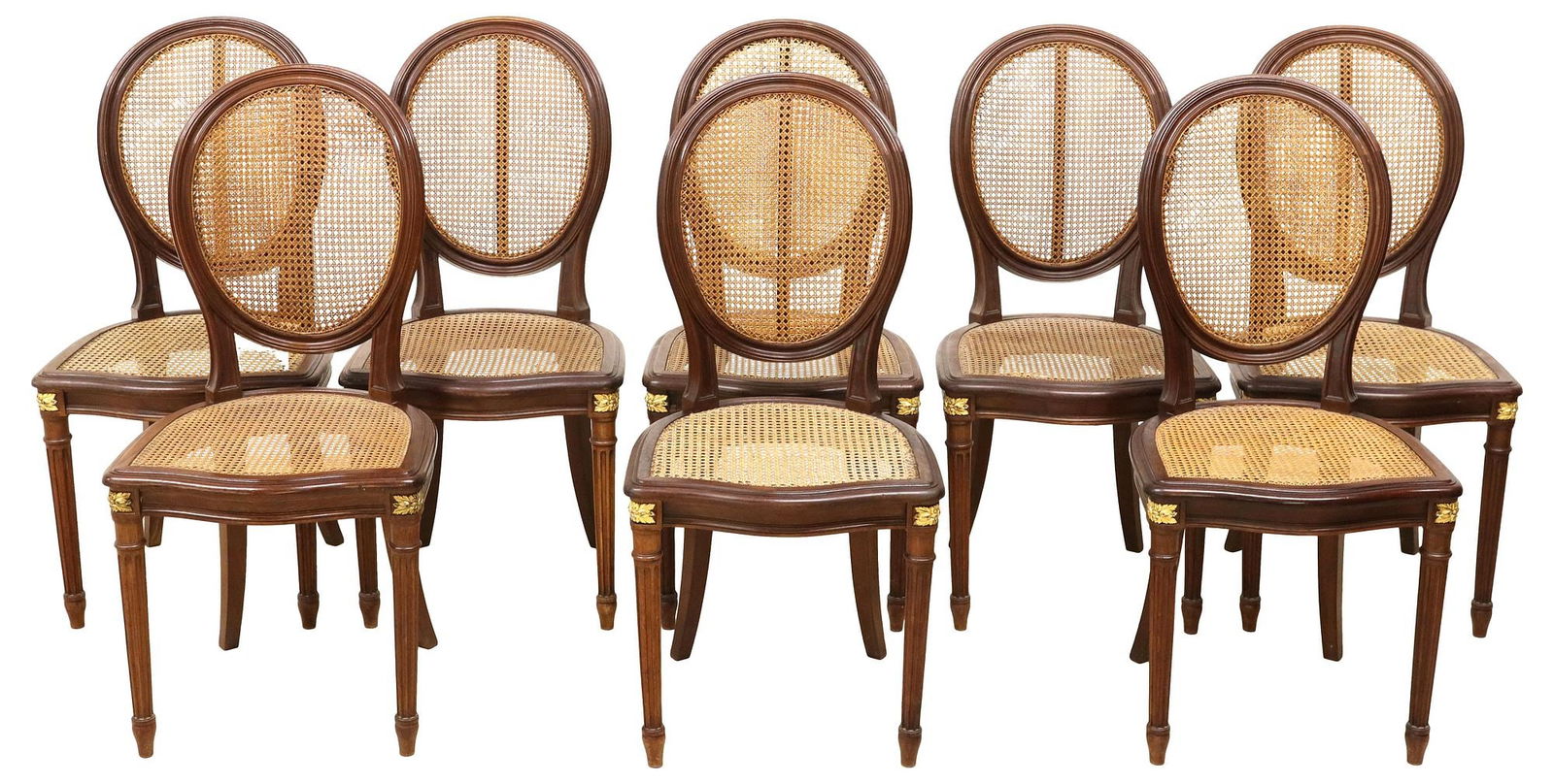 (8) FRENCH LOUIS XVI STYLE CANED DINING CHAIRS (1 of 3)