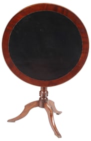 REGENCY STYLE MAHOGANY TILT-TOP TRIPOD TABLE