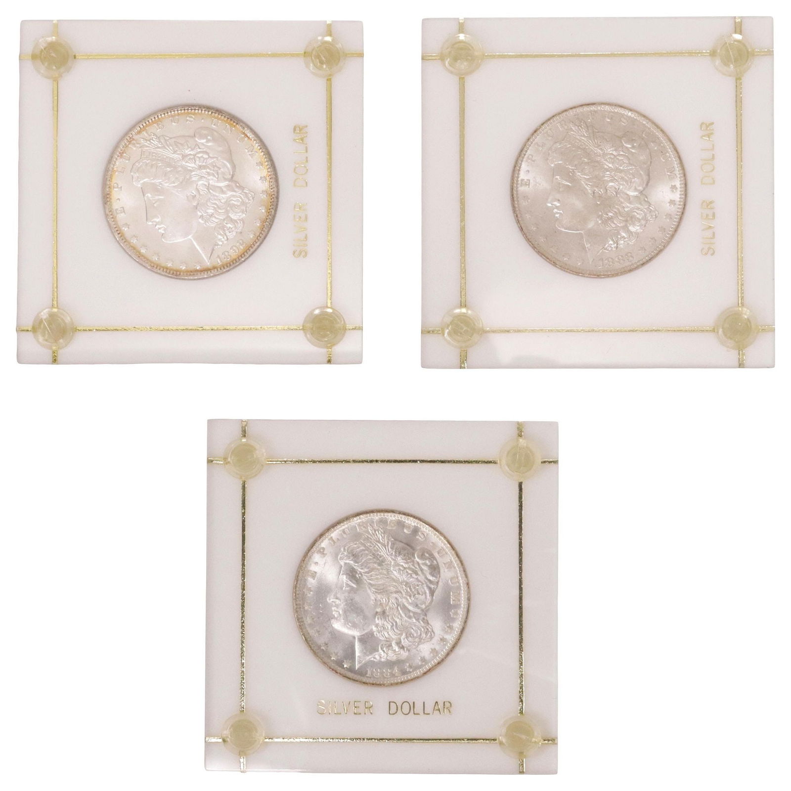 (3) U.S. MORGAN SILVER DOLLARS (1 of 2)